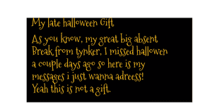 late halloween message