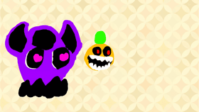 Purple finds a evil pumpkin!?