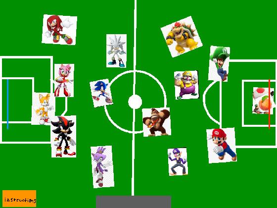 mario vs sonic soccer