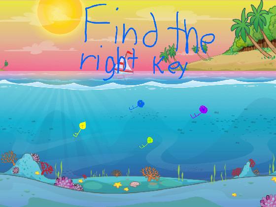 find the right key