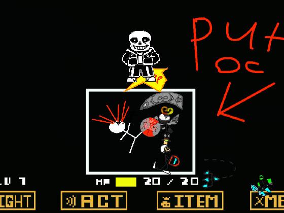 add your oc fighting sans! 1