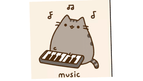pusheen plays piano(HAPPY BIRTHDAY)