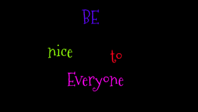 be nice!