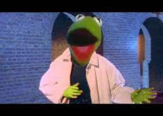 never gonna kermit you down 1 1 1
