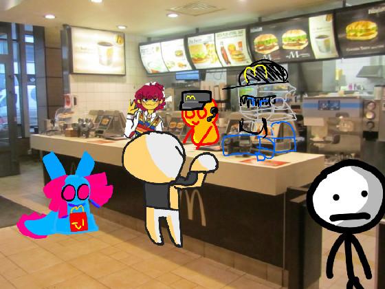 Add ur oc ordering McDonald’s! 1 1 1 1