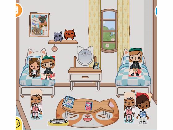 toca boca: cat bedroom  1