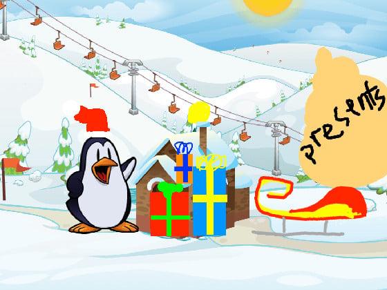 Penguin santa delivery!