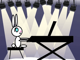 PIANO BUNNY!!!!