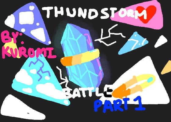Thunderstorm Battle:⛈️vs🌩️