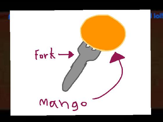 Mango’s on a fork