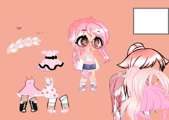 Gacha life pink dress up 🩷 1