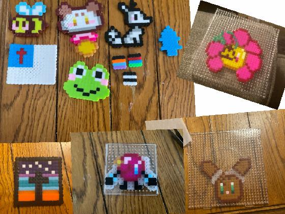 perler bead friends