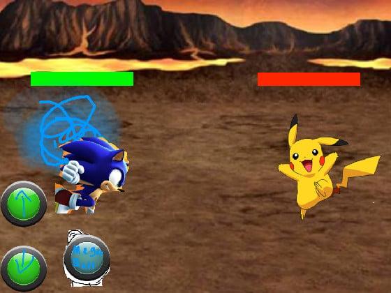 sonic vs pikachu first battle 1