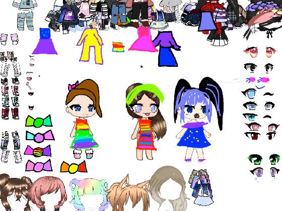 Gacha dressup new outfits