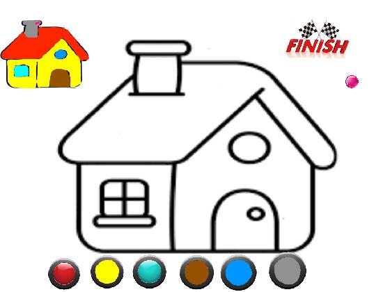 Color a house!