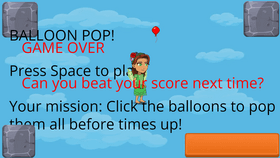 Balloon pop!