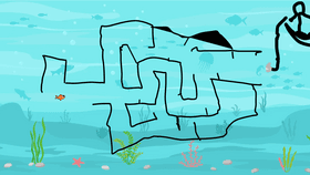 Draw fishyy maze !!!!!!!