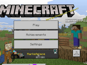 Minecraft Home Screen