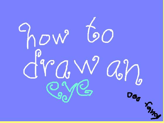 how to draw eye