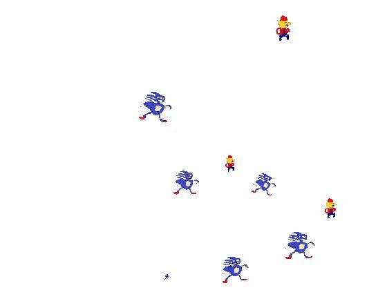 Mayro and Sanic battle 1