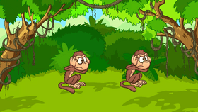 One Monkey Annoyed At Another