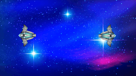 Two Spaceships Going Back And Forth