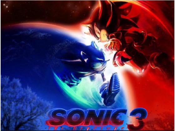 Sonic 3 movie poster