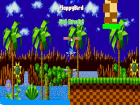 Sonic in Flappy Bird 