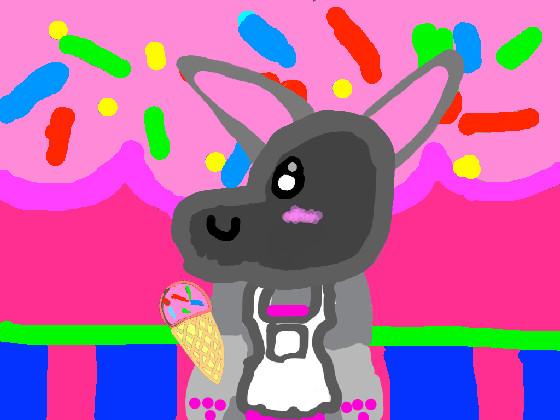 my oc haveing ice cream.