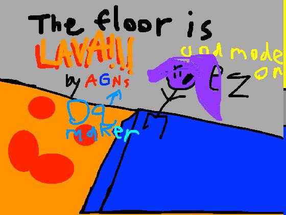 the floor is lava blue a god 1