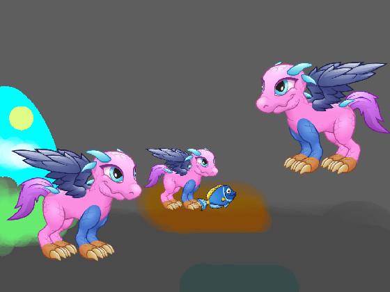 pink dragon family