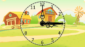 Clock with millisecond hand