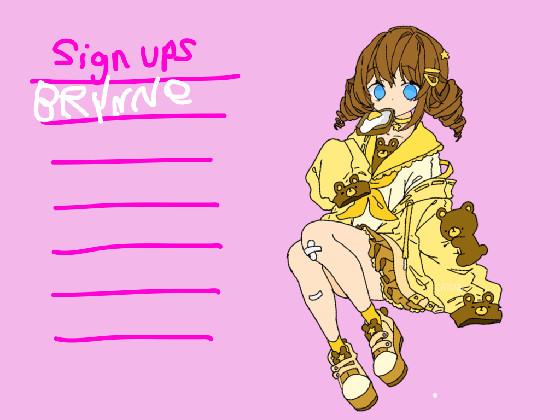 sign ups 1