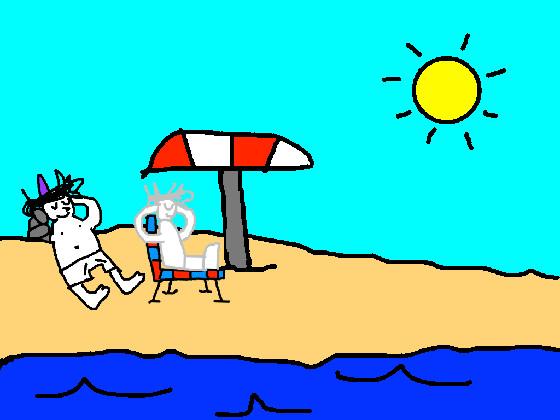 Add ur OC on the beach