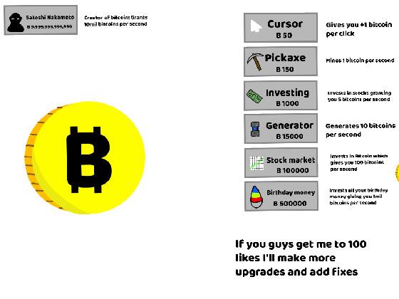 Bitcoin clicker