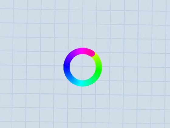 Spinning rainbow circle