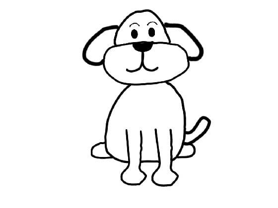 how to draw a dog