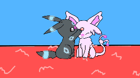 Umbreon and Espeon