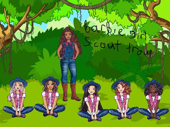 barbie girl scout troup