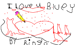 a  card for bluey