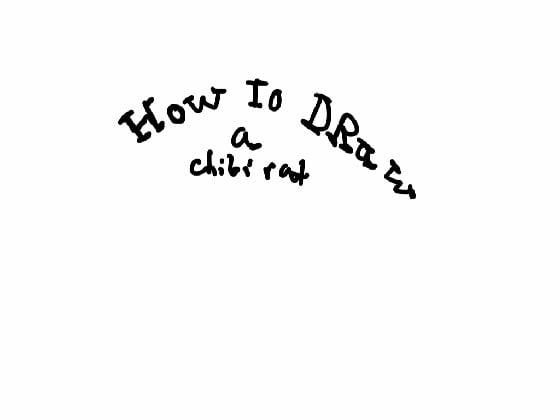 How to draw a chibi rat