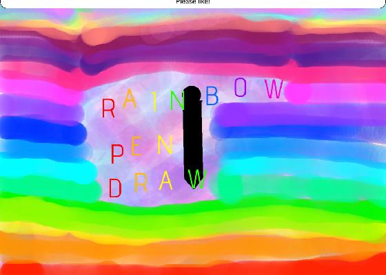 Rainbow pen draw