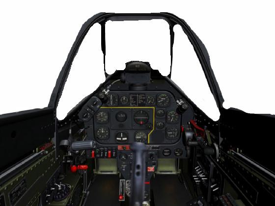 P-51 cockpit view