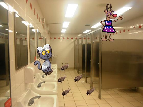 Rat in the bathroom 1