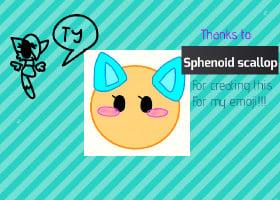 my emoji! credit to sphenoid scallop!