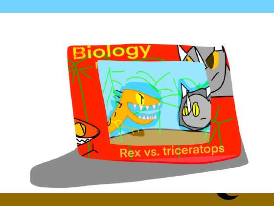 biology fight: rex vs. trike