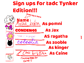 Sign ups!!! 1 1 1 1