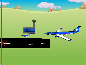 Airplane landing sim