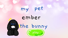 my pet ember the bunny