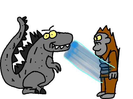 Godzilla vs Kong cartoon 🦖🦍